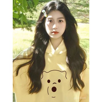 迴頭率超高！新爆款衛衣女秋冬加絨加厚美式設計感連帽小個子韓版帽t 大學t 連帽女生衣服 可愛甜美衛衣女 大學帽t女