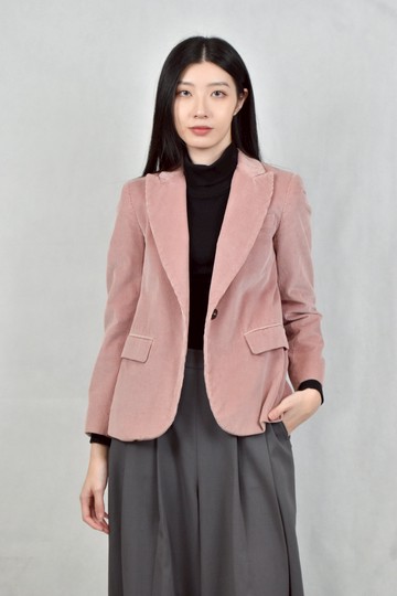 (S) max mara粉色燈芯絨外套