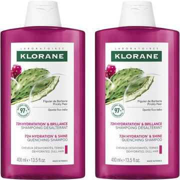 KLORANE 蔻蘿蘭 仙人掌保濕洗髮精400ml 買一送一(組)【德芳保健藥妝】期限2026.09