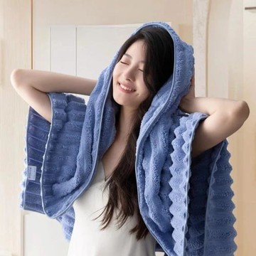 波浪紋珊瑚絨柔軟大尺寸吸水可機洗洗澡成人大浴巾蓋毯大毛巾