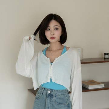 穿搭缺一件！雙拉鍊短版透膚針織外套【JN39371】DesireShop