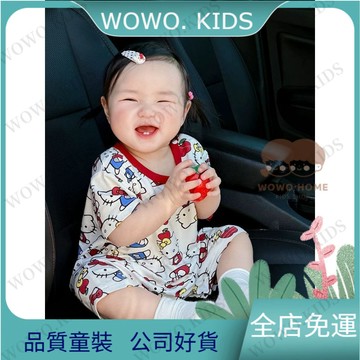 👶🏻新品熱銷🔥寶寶衣服 新生兒包屁衣 夏季新款寶寶衣服薄款洋氣可愛嬰幼兒超萌短袖爬服嬰兒連體衣夏天 OQGN