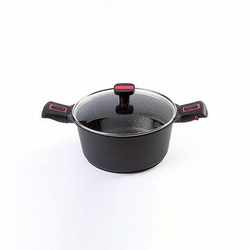 Baumalu｜Granit Pro 花崗岩紋 - 雙耳湯鍋附蓋