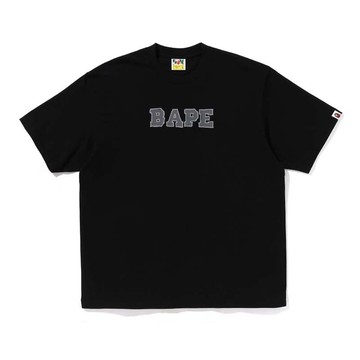BAPE HAND DRAW LOGO RELAXED FIT TEE 手繪框猿人 短袖 短T 黑色 RAY-144 [台灣現貨]