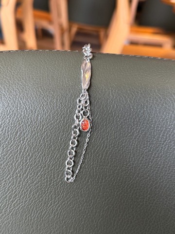 太陽石氣質純銀手鍊