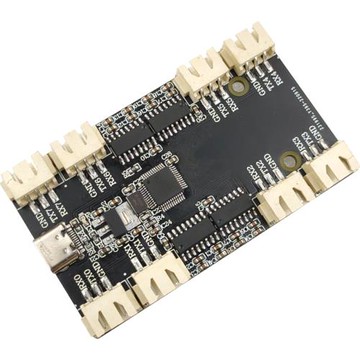 USB轉8路RS232 CH348 USB轉多路232多路串口COM口232集線器分線器