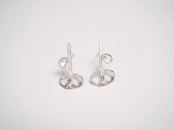 【Plant系列】 #a169 花瓣耳環-金工手作銀飾