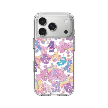 RHINOSHIELD iPhone 18 Pro / 18 Pro Max Clear MagSafe兼容 抗黃化透明防摔磁吸手機殼｜Care Bears-粉紫樂園