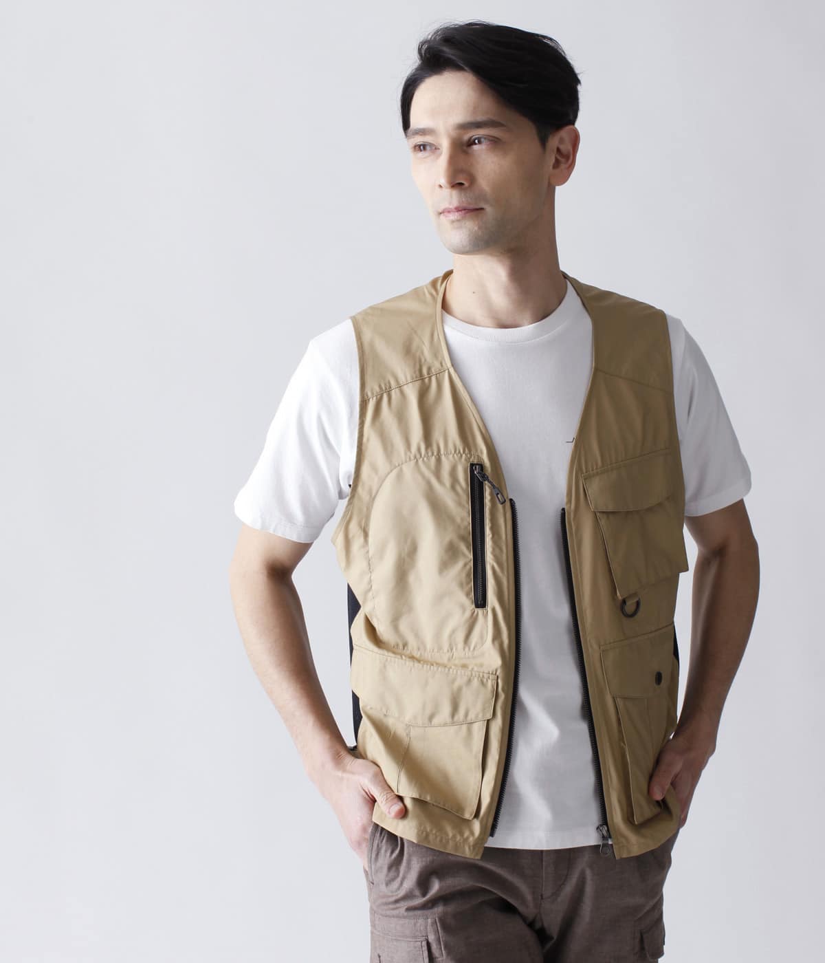 撥水】IVORY LABEL 高密度タフタ フィッシングベスト | LINEショッピング