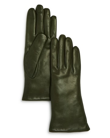 Bloomingdale's Cashmere Lined Leather Gloves - Exclusive