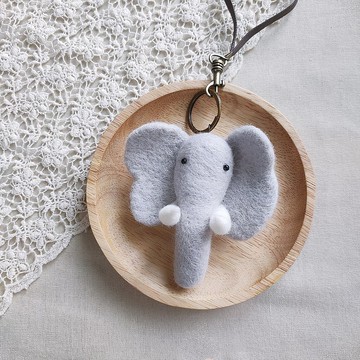 【手作羊毛氈】大象吊飾