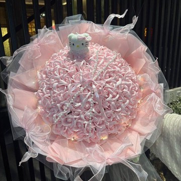 🎁畢業花束🎁 畢業禮物 畢業伴手禮KT貓珍珠永生玫瑰香皂花送女友閨蜜母親浪漫情人節高級生日禮物