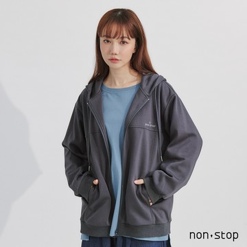 non-stop 星光恐龍燙鑽連帽外套-2色