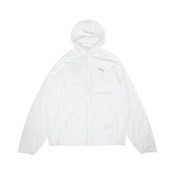 Puma 外套 Woven Running 男款 白 輕量 連帽外套 路跑 風衣 夾克  52798102