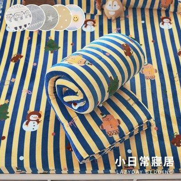 【小日常寢居】超柔瞬暖法蘭絨3.5尺單人床包組+厚舖棉暖暖被(150x200cm)三件組《限一組超取》多款任選 隔日到貨