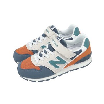 New Balance NB 休閒鞋 996 寬楦 中大童鞋 藍 灰 麂皮 魔鬼氈 紐巴倫 Y9963XK-W