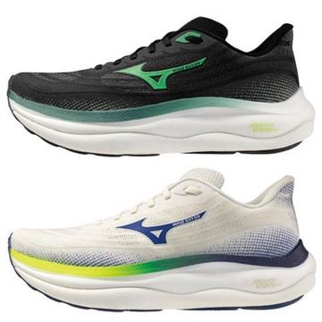 Mizuno 美津濃 慢跑鞋 男鞋 SKY 9 黑綠/白藍黃 J1GC250255/J1GC251151