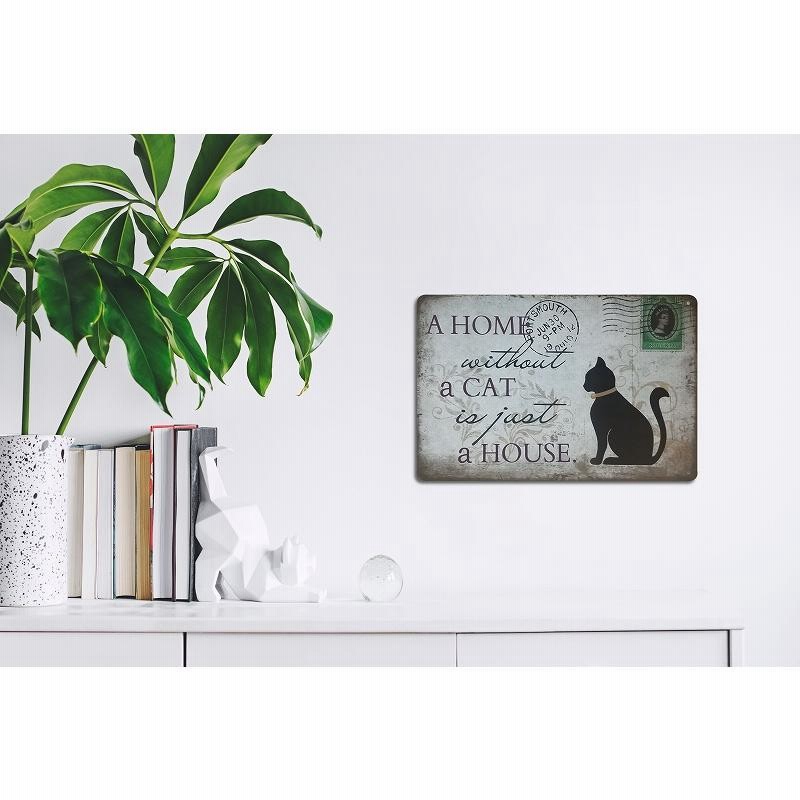 メタルアートパネルインテリア 壁掛ディスプレイ猫