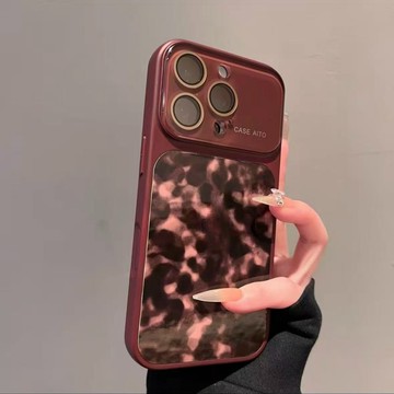 【秒變17Pro】迷彩液晶豹紋 水晶鏡頭框 防摔殼 用於iPhone17 i16 手機殼 i15 i14 i13 防震