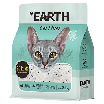 EARTH 大地 珍珠木薯貓砂  2.5kg  1包  活性碳