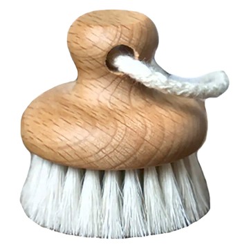 fA brushes 森詠木香 天然馬毛深層臉部按摩乾刷  淺棕色  1個  1入