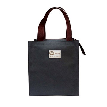 YABY四方拉鍊便當袋-黑