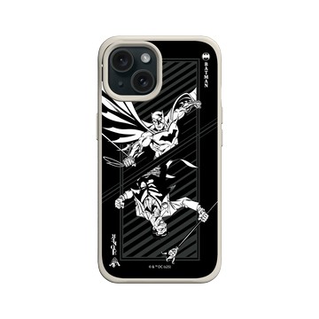 iPhone 15 SolidX 貝殼灰 - Batman 蝙蝠俠 - 小丑與蝙蝠俠撲克牌