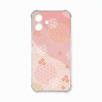 iPhone 16 Plus 殼 TRON IPhone 16 PLUS 日系和風圓點散花系列 四角防摔殼 手機殼