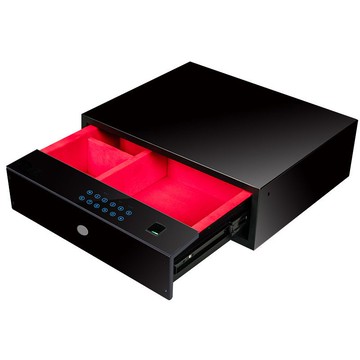 熱銷/免運 工廠觸屏指紋密碼保險箱衣柜隱藏防盜保險柜智能密碼指紋抽屜