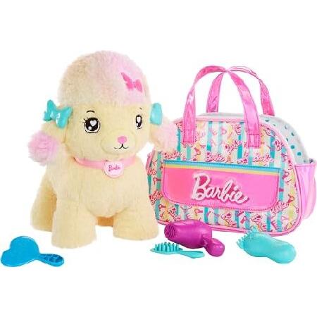 Barbie Stuffed Animals, Hairdresser Poodle with Themed Purse