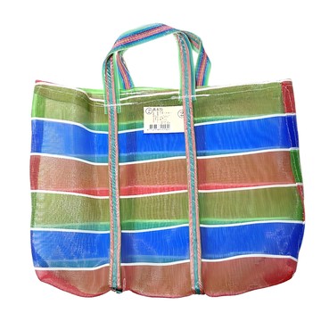 生活King 2號尼龍手提袋 台灣製  30 x 22cm  綠色 + 藍色 + 紅色