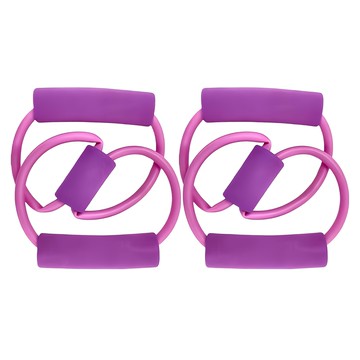 理享家 健身瑜珈8字拉力帶（10磅+20磅）  紫色  不適用  1組