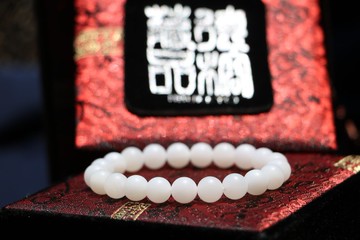 全玉化硨磲8mm圓珠 手珠型 硨磲手鍊 飾品收藏 台北客製化串珠設