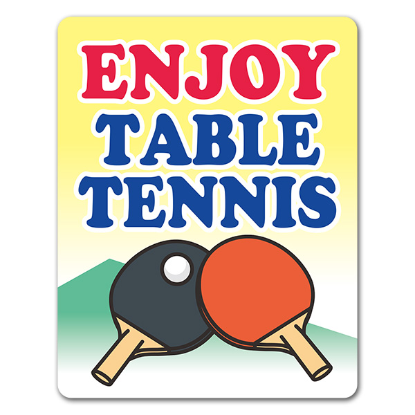 卓球 卓球ラケットと卓球の球 Enjoy Table Tennis 車マグネットステッカー ゆうパケット対応商品 通販 Lineポイント最大5 0 Get Lineショッピング