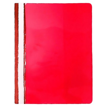 HFPWP 超聯捷 2孔全透明文件夾  紅色  1組