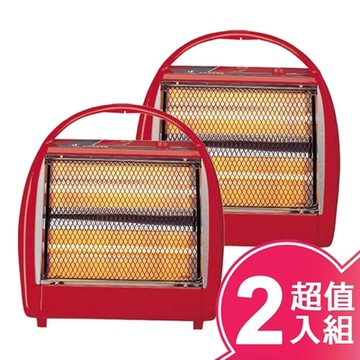 良將手提式石英管電暖器(超值2入組) LJ-0330