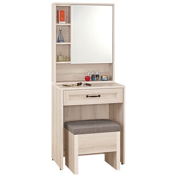Boden-莉蒂2尺化妝桌/鏡台/梳妝台(贈化妝椅)-60x40x154cm