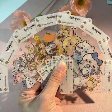 ✨全網最低價☜桃園出貨✨吉伊卡哇chiikawa透卡pvc小八吉伊周邊三寸透明卡片禮物高清精美