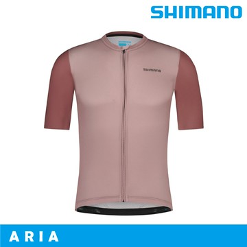 SHIMANO ARIA 短袖車衣 (S-XL)  / 金屬栗 / CW-JSPS-XE14M