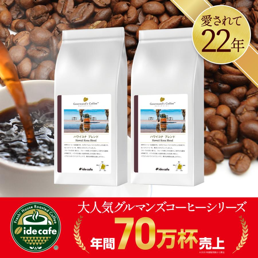 イデカフェ ハワイコナ ブレンドコーヒー グルマンズコーヒー 自家焙煎