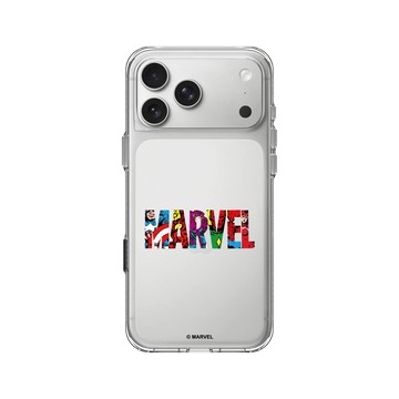 iPhone 17 Pro Max Clear Case（相機按鈕） 透明 - 迪士尼-漫威 Marvel - 漫威Logo-藝術標誌
