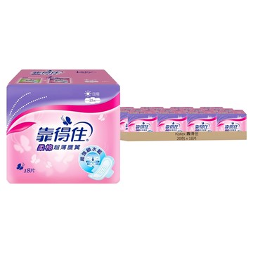 Kotex 靠得住 棉柔系列 柔棉超薄護翼衛生棉 日用  23cm  18片  20包