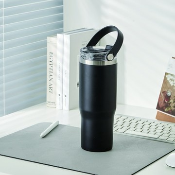 【真心良品】樂司不鏽鋼手提雙飲杯(900ml)-1入