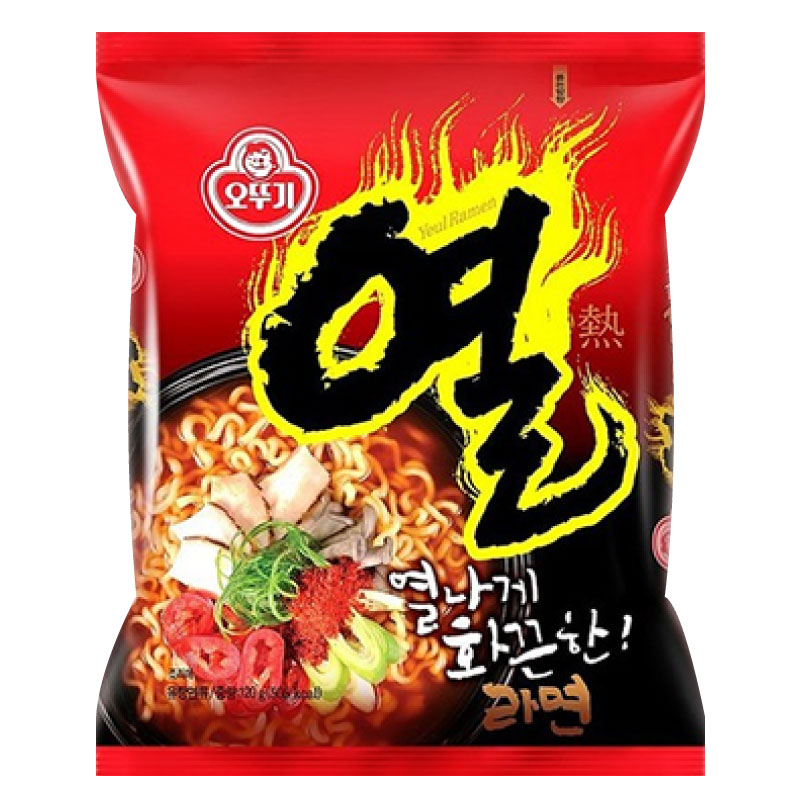 ヨル（熱）ラーメン　120g「1個」　韓国食品 韓国食材 韓国料理 韓国お土産 韓国ラーメン 非常食 防災用 防災グッズ 乾麺 インスタントラーメン 辛いラーメン 辛ラーメン ラーメン