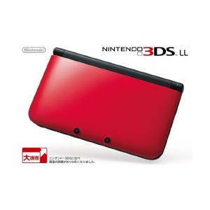 中古品)ニンテンドー3DS LL レッドXブラック メーカー生産終了