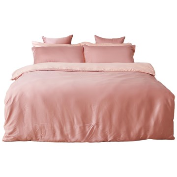 戀家小舖 60支素色天絲 永恆系列 床包 自然天絲 舒適柔軟 溫馨典雅 不含螢光劑 桃花粉  雙人加大  1組