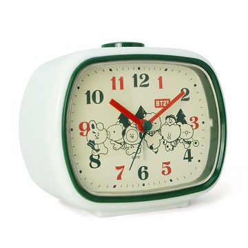 官方授權 BT21 Green Planet 宇宙明星露營鬧鐘-探險隊
