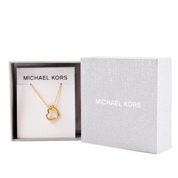 MICHAEL KORS 鏤空心結鎖骨鍊-金色