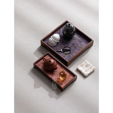 圭隱堂國風胡桃木茶盤壺承帶茶席套裝家用干泡臺茶壺茶托盤小茶臺