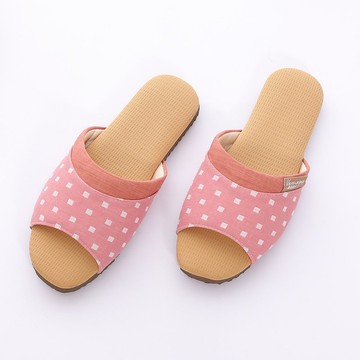 【維諾妮卡】抗菌消臭 粉漾文青銅纖維室內拖鞋-桃紅